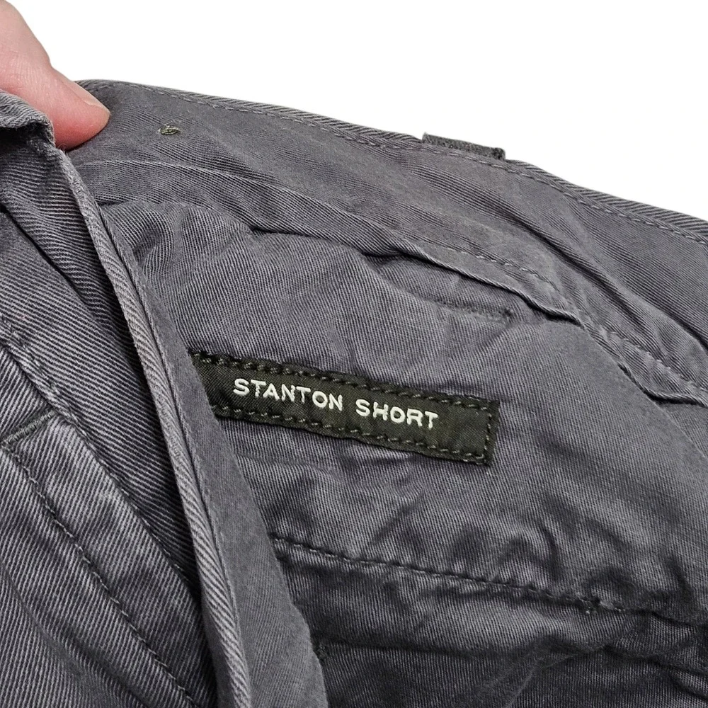 J. Crew Stanton Shorts Mens Gray 100% Cotton Flat‎ Front Casual Size 33